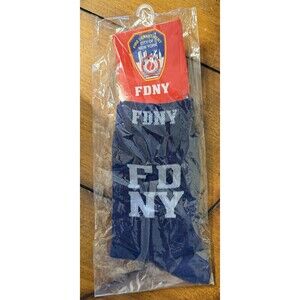 2012 NOS FDNY Crew Socks Fire Department of New York City Size 9-11 Dark Blue